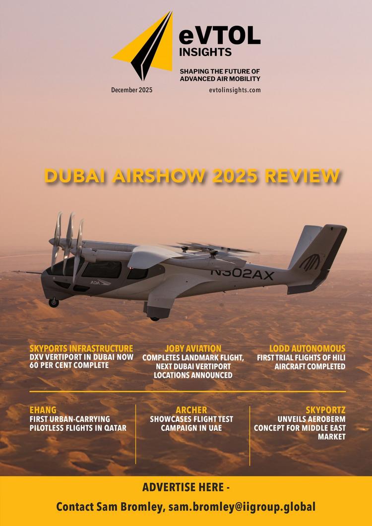 Dubai Airshow Sparks New Momentum in eVTOL Investment and Advanced Air Mobility Innovation